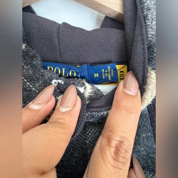 Polo Ralph Lauren Women’s Southwestern Geometric Patchwork Aztec Hoodie - Picture 6 of 13